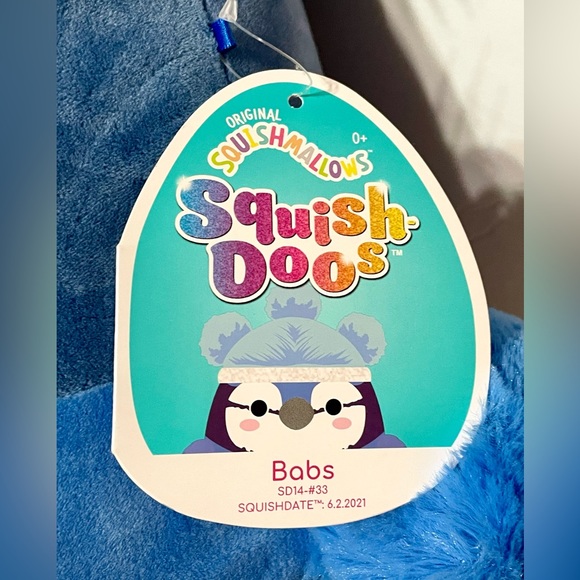 Squishmallows Official Squish-Doo Series 14 Inch  (Babs The Blue Jay Bird). NWT - Picture 4 of 5